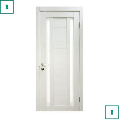Дверь межкомнатная ОМИС CORTEX, Deco 02, ПО, 600 мм, дуб Bianco