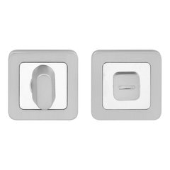 Санвузловий поворотник, WC накладка Rich Art R40 MSCB/CP матовий хром/хром
