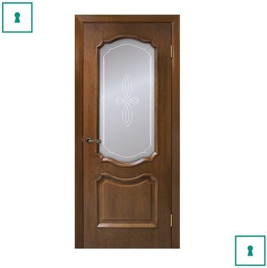 Двері міжкімнатні Оміс шпоновані, Кармен, Горіх, СС+КР, 700 мм