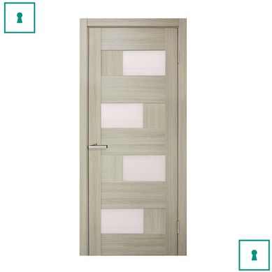 Двери межкомнатные Омис ПВХ, Домино 2, Беленый дуб, ПО, 600 мм