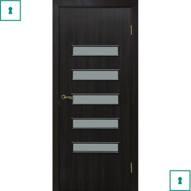 Двері міжкімнатні Оміс МДФ, Акорд 3, Венге, ПО, 600 мм