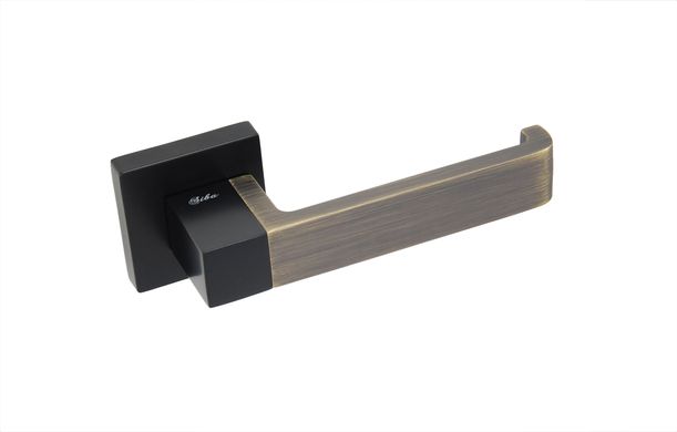 Дверна ручка SIBA Rondo E03-0-66-88 чорний/бронза антична