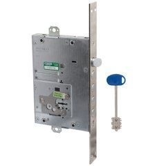 Дверной замок MOTTURA 52J535G8BO5AC40 Backset 63мм, междуосевое 85мм, короткий ключ, правый