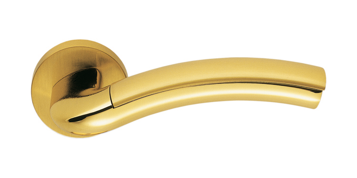 Дверна ручка Colombo Milla LC31 полірована латунь/матове золото