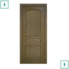 Двері міжкімнатні Оміс шпоновані, Венеція, Дуб ретро, ​​ПГ, 600 мм