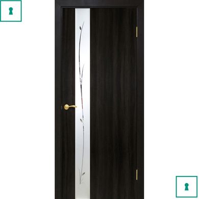 Двери межкомнатные Омис МДФ, Зеркало-1, Венге, ПО, 600 мм