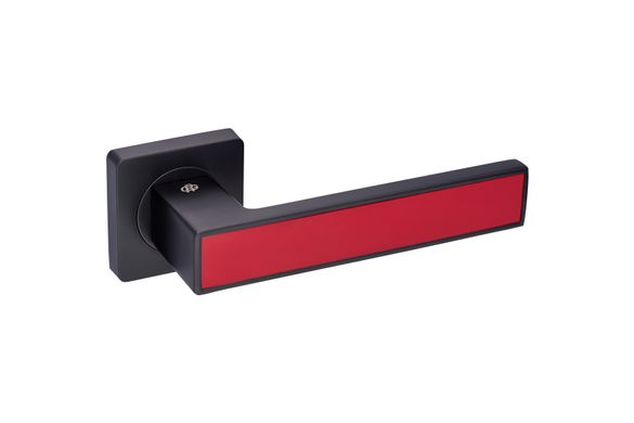Дверная ручка Gavroche Magnium MGA1BR черный матовый/красный