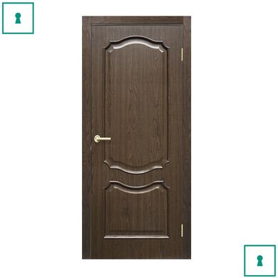 Двері міжкімнатні Оміс ПВХ, Прованс, Каштан, ПГ, 700 мм