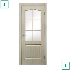 Двери межкомнатные Омис ПВХ, Классика, Беленый дуб, СС, 600 мм