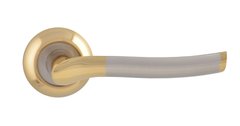 Дверная ручка SIBA Verona Z03-0-22-90 матовый никель/тёмное золото