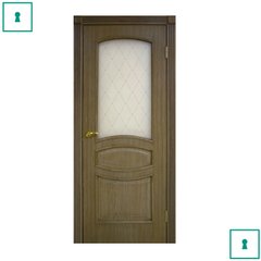 Двери межкомнатные Омис шпонированные, Венеция, Дуб ретро, СС+ФП, 600 мм