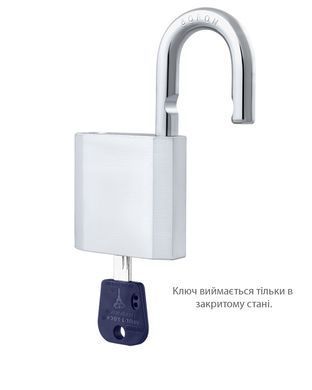 Замок навесной MUL-T-LOCK G55 INTEGRATOR 376P 2KEY INTGR BLUE INS NR shackle 27мм 10мм BOX M, Навесной замок