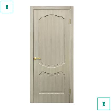 Двери межкомнатные Омис ПВХ, Прима, Беленый дуб, ПГ, 600 мм