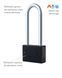 Замок навесной MUL-T-LOCK M10/C3 ClassicPro 4867 2KEY DND3D PURPLE INS R shackle 102мм 9,5мм PB, Навесной замок