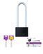 Замок навесной MUL-T-LOCK M10/C3 ClassicPro 4867 2KEY DND3D PURPLE INS R shackle 102мм 9,5мм PB, Навесной замок