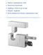 Замок навесной MUL-T-LOCK HASP LOCK DIAMOND MTL400 4867 2KEY DND3D BLACK INS SLID shackle 13мм BOX M, Навесной замок