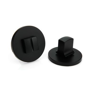 Санвузловий поворотник, WC накладка Forme Fixa Round/Slim N52 чорний матовий