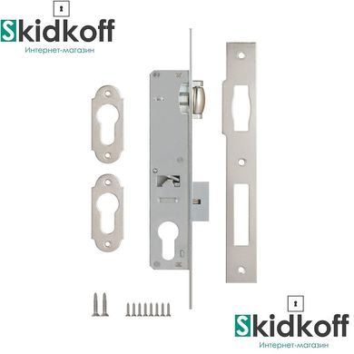 Дверной замок KALE 155 w/b никель Backset 20мм
