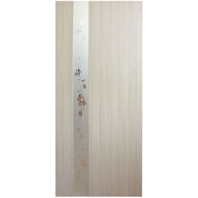 Двери межкомнатные Омис ПВХ, Зеркало 2, Беленый дуб, СС, 900 мм