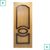 Двери межкомнатные Омис шпонированные, Виктория, Миланский орех, ПГ, 600 мм