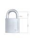 Замок навесной MUL-T-LOCK G55 ClassicPro 4867 2KEY DND BLUE INS NR shackle 27мм 10мм BOX M, Навесной замок