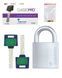 Замок навесной MUL-T-LOCK G55 ClassicPro 4867 2KEY DND BLUE INS NR shackle 27мм 10мм BOX M, Навесной замок