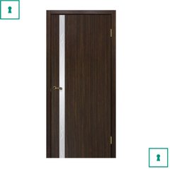 Двері міжкімнатні Оміс шпоновані, Рубін, FL венге, ПО, 600 мм