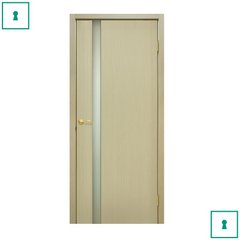 Двері міжкімнатні Оміс шпоновані, Прем'єра 1, Білений дуб, ПО, 600 мм