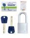 Замок навесной MUL-T-LOCK G47 INTEGRATOR 376P 2KEY INTGR BLUE INS NR shackle 50мм 8мм BOX M, Навесной замок