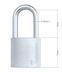 Замок навесной MUL-T-LOCK G47 INTEGRATOR 376P 2KEY INTGR BLUE INS NR shackle 50мм 8мм BOX M, Навесной замок