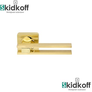 Дверна ручка Armadillo Bristol SQ006-21SG/GP-4 матове золото/золото, Латунь матовая, Латунь матовая