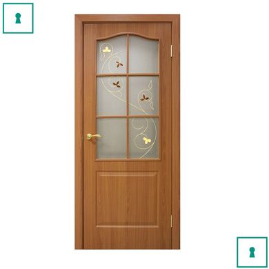 Двери межкомнатные Омис ПВХ, Классика, Ольха, СС+КР, 600 мм