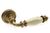 Дверная ручка Fadex Siena V B02 бронза матовая/бежевая керамика