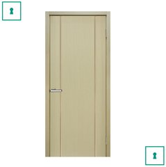 Двери межкомнатные Омис шпонированные, Премьера, Беленый дуб, ПГ, 600 мм