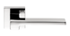 Дверная ручка Colombo Zelda MM11 (6мм) матовый хром