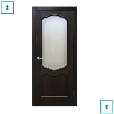 Двері міжкімнатні Оміс ПВХ, Прима, Венге, СС+КР, 600 мм