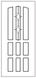 Входная дверь СТАЛЬ-М Коттедж, МДФ накладка со стеклопакетом+решетка