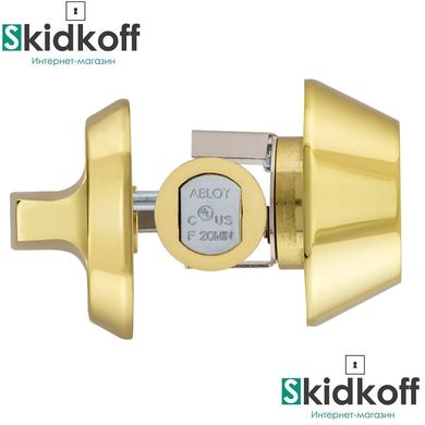 Дверной замок ABLOY DEAD BOLT ME154 UNIV BS60/70мм PROTEC2 полированная латунь