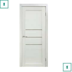 Дверь межкомнатная ОМИС CORTEX, Deco 06, ПО, 600 мм, дуб Bianco