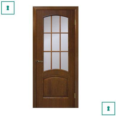 Двери межкомнатные Омис шпонированные, Капри, Орех, ПО, 700 мм
