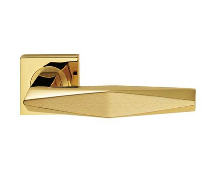 Дверна ручка Linea Cali Prisma золото/золото матове, Латунь, Латунь
