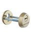 Защитная броненакладка протектор MUL-T-LOCK SL3 DIN ROUND 14,5мм 68-73мм Латунь полированная 3клас SHINY BRASS Комплект, М8х85, Латунь, Латунь