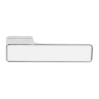 Дверна ручка M&T Maximal 000238 CR хром полірований/біле скло
