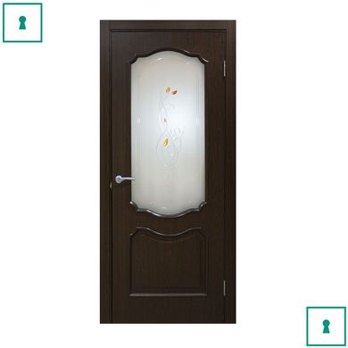Двери межкомнатные Омис ПВХ, Прованс, Каштан, СС+КР, 900 мм