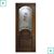 Двері міжкімнатні Оміс шпоновані, Вікторія, Лісовий горіх, СС+ФП квітка, 600 мм