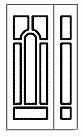 Входная дверь СТАЛЬ-М Премьер, МДФ накладка со стеклопакетом+решетка