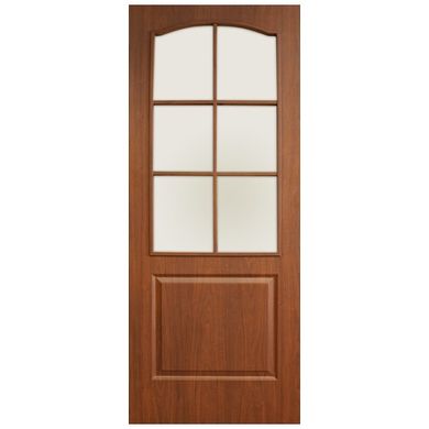 Двері міжкімнатні Оміс ПВХ, Класика, Горіх, СС, 600 мм