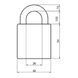 Замок висячий TOKOZ GAMA_50 OS PRO T04 3KEY BLUE Sleeve_3BT NR_shackle 100мм 10мм BOX чорний корпус, Навесной замок