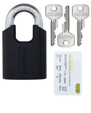 Замок навесной TOKOZ PLUTO G50 GUARD LONG 3KEY TK5 M NR shackle 35мм 10мм BLISTER, Навесной замок