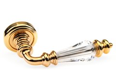 Дверна ручка Fadex Siena V O01 золото 24к/кристал Swarovski
